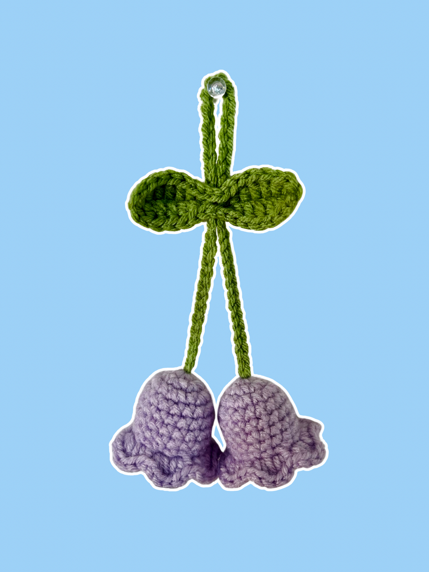 Crochet Lily of the Valley Car Charm