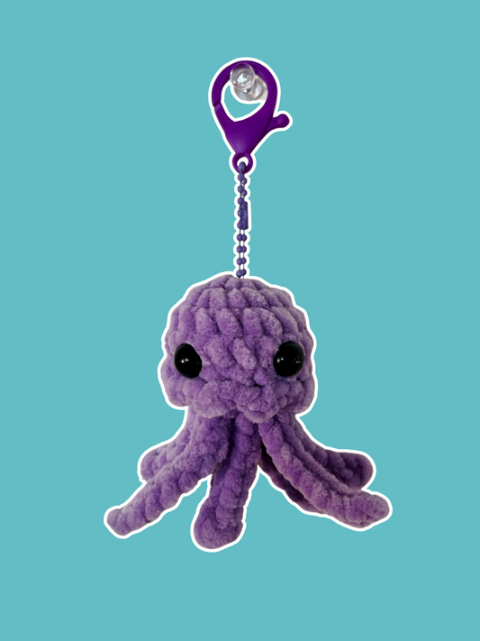 Crochet Jellyfish Keychain